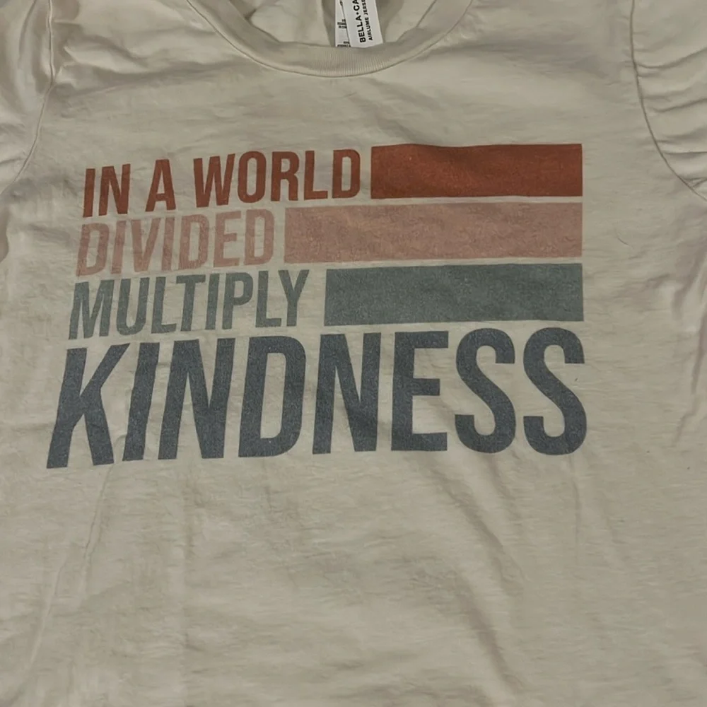 Bella Canvas inspirational tee Top Size Small (6-8)